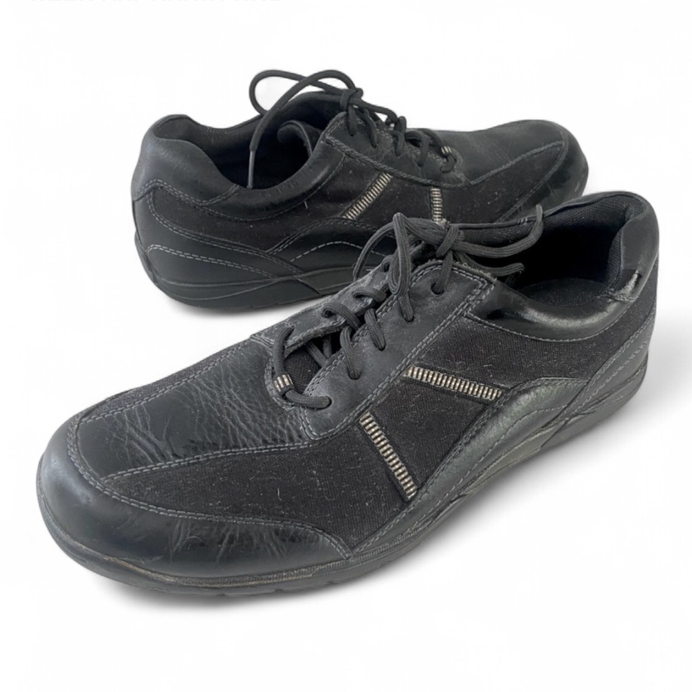 ROCKPORT CASUAL OXFORD LACE UP BLACK SNEAKERS SIZE 12 COMFORT NEUTRAL